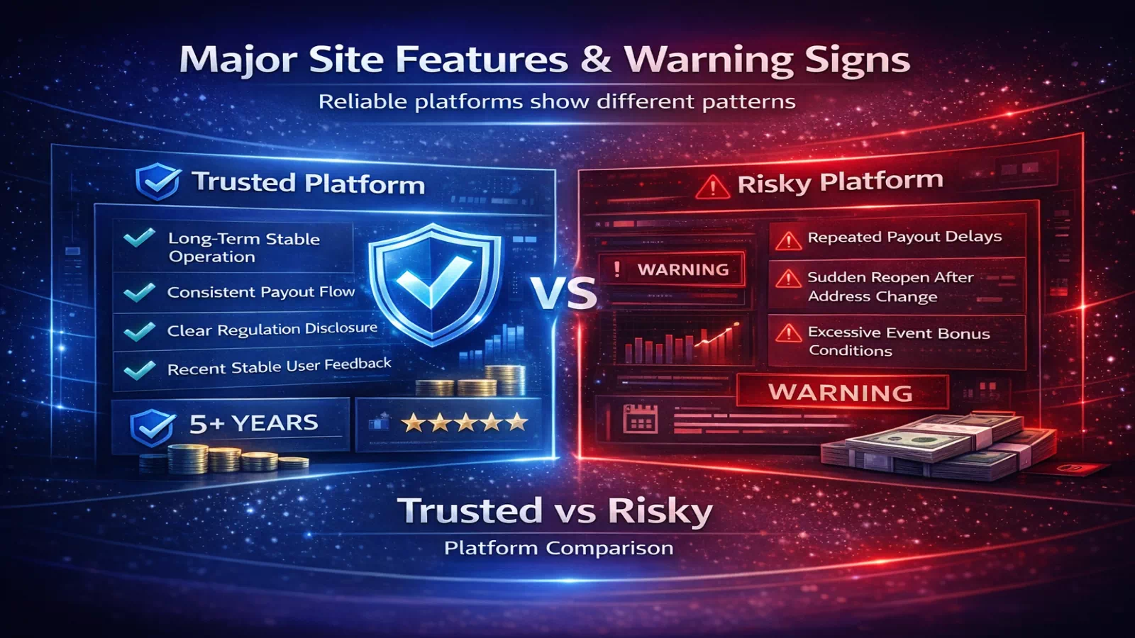 메이저사이트 특징과 위험 사례 분석 이미지